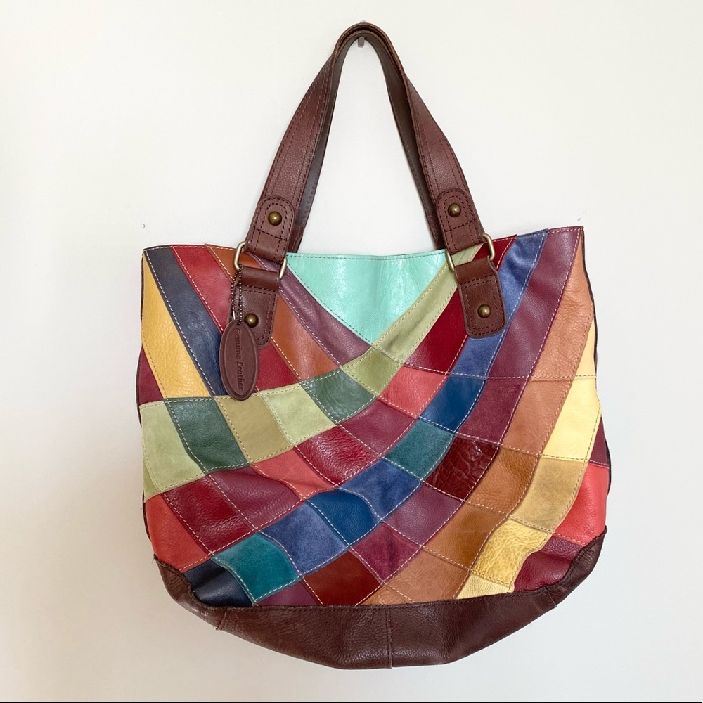 Pelle Studio Giant Boho Patchwork Leather Tote Bag